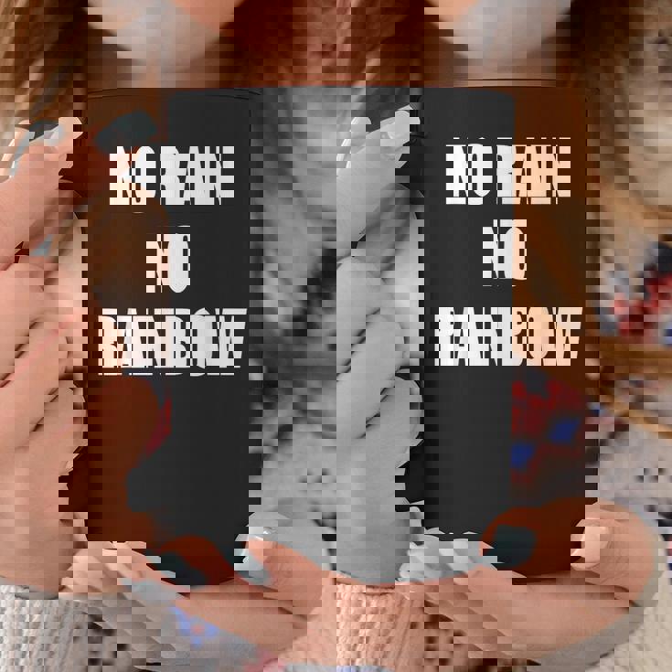 No Rain No Rainbow ポジティブ インスピレーション モチベーションを高める引用 コーヒーマグ 面白い贈り物