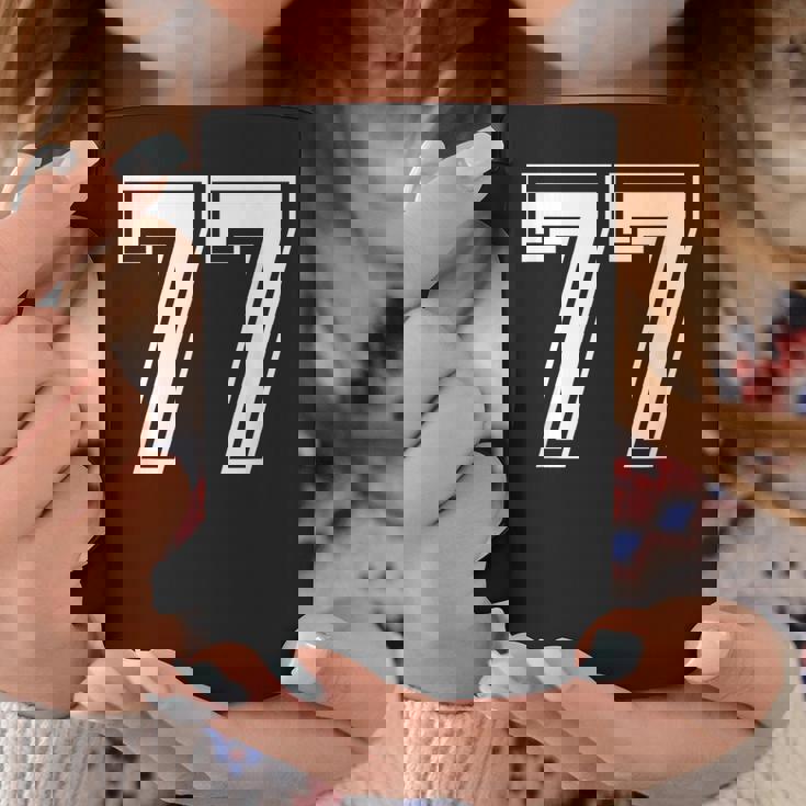 Number 77 Birthday 77Thports Player チーム番号入りジャージ コーヒーマグ 面白い贈り物