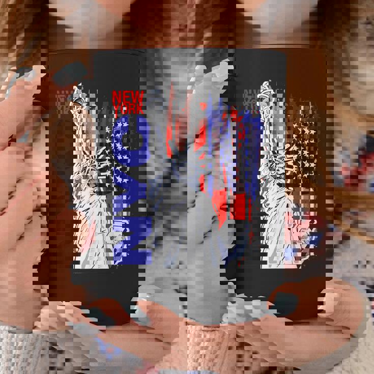 Nyc ニューヨーク市自由の女神 アメリカ国旗 コーヒーマグ 面白い贈り物
