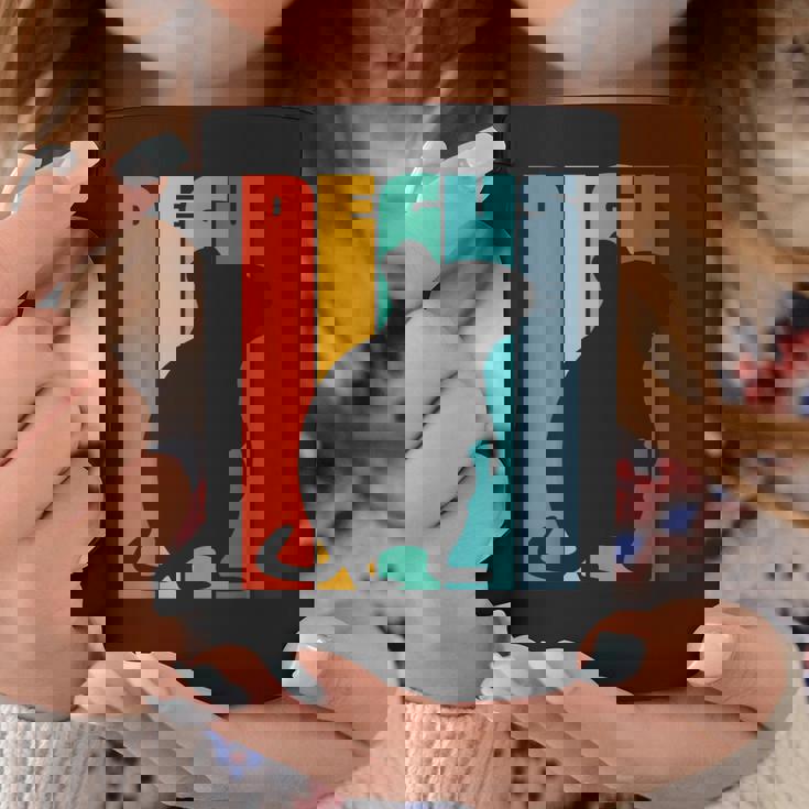 Octodon Degus 格言 ヴィンテージ シルエット レトロ デグ コーヒーマグ 面白い贈り物