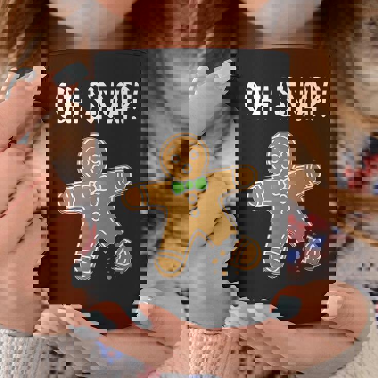 Ohnap ジンジャーブレッドマン クッキー 骨折脚 面白い コーヒーマグ 面白い贈り物