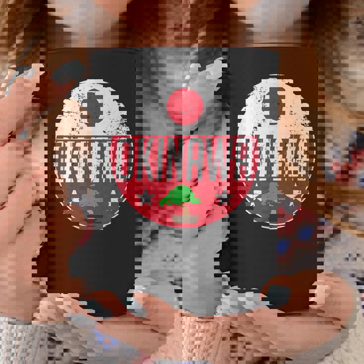 Okinawa Japanintage Flag Bonsai Tree Karateouvenir コーヒーマグ 面白い贈り物