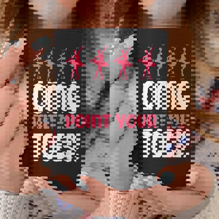 Omg Point Your Toes Dance Teacher Ballet コーヒーマグ 面白い贈り物