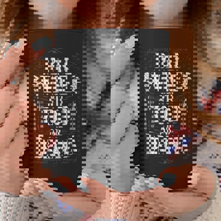 I Pair Wine With Food And Drama ソムリエ コーヒーマグ 面白い贈り物