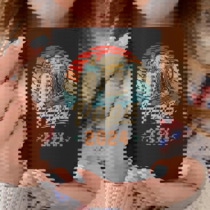 Papa 2024 年のパパ 初めての父の日 若いパパ 新しいパパ コーヒーマグ 面白い贈り物