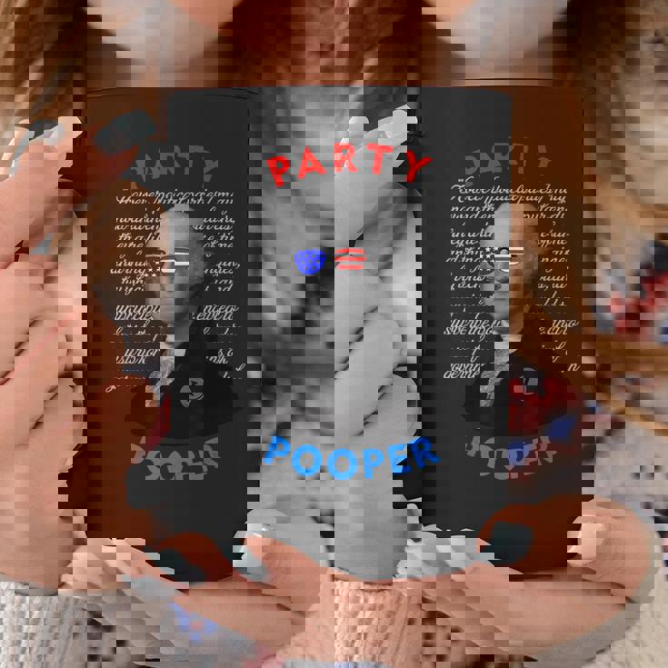 Party Pooper 面白い独立無党派投票者 7月4日 コーヒーマグ 面白い贈り物