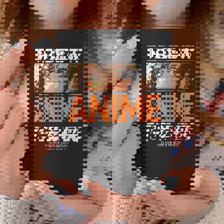 I Paused My Anime Manga Cute Weeb Kawaii Otaku アニメ グッズ コーヒーマグ 面白い贈り物