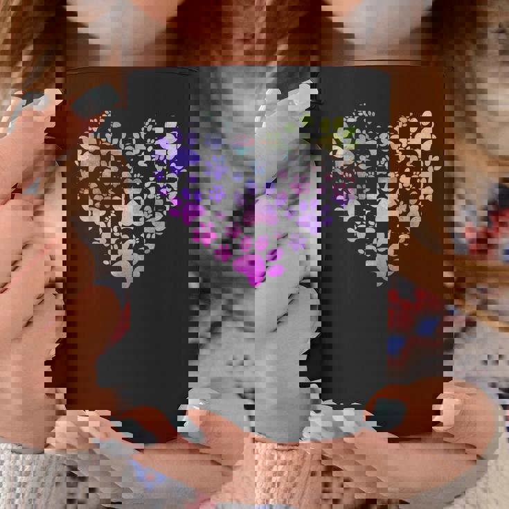 Paw Heart 足跡 犬のハート 犬のアクセサリー ギフト コーヒーマグ 面白い贈り物