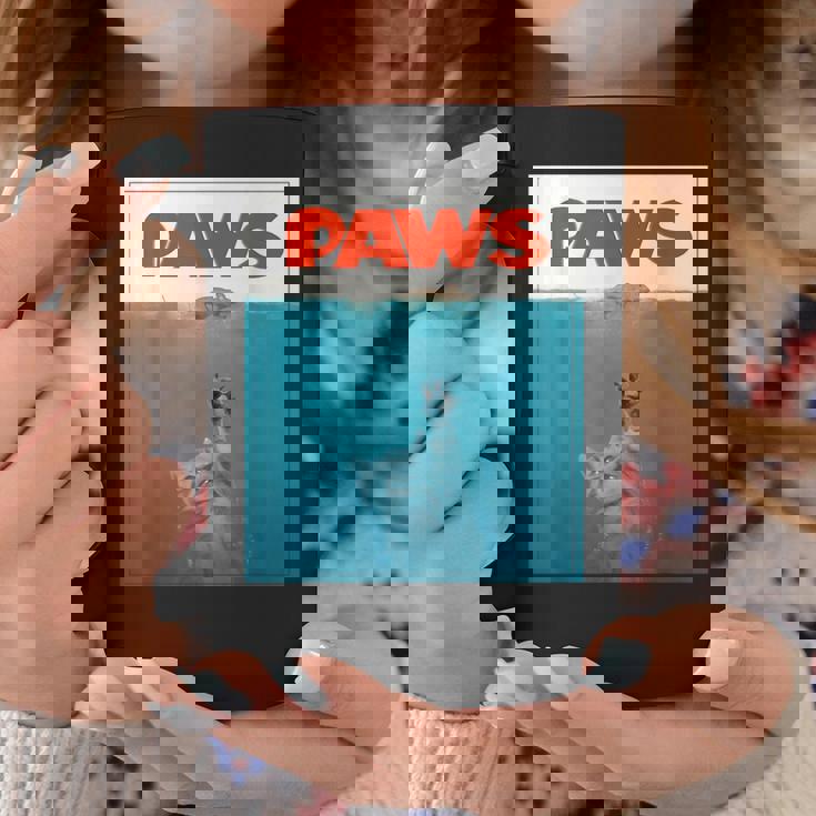 Paws Cat ファニーtシャツ、子猫映画ポスターパロディ コーヒーマグ 面白い贈り物