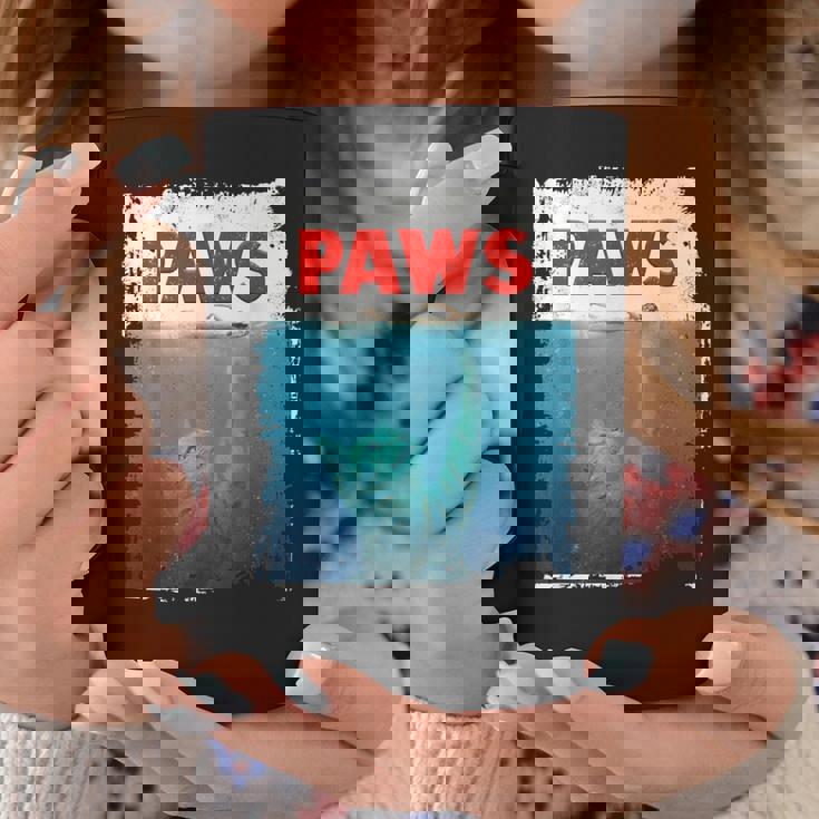 Paws 猫 子猫 ニャーパロディー おもしろ猫好き コーヒーマグ 面白い贈り物