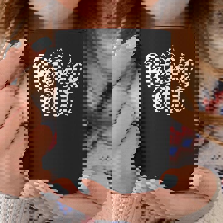 Peace Out Meme コーヒーマグ 面白い贈り物