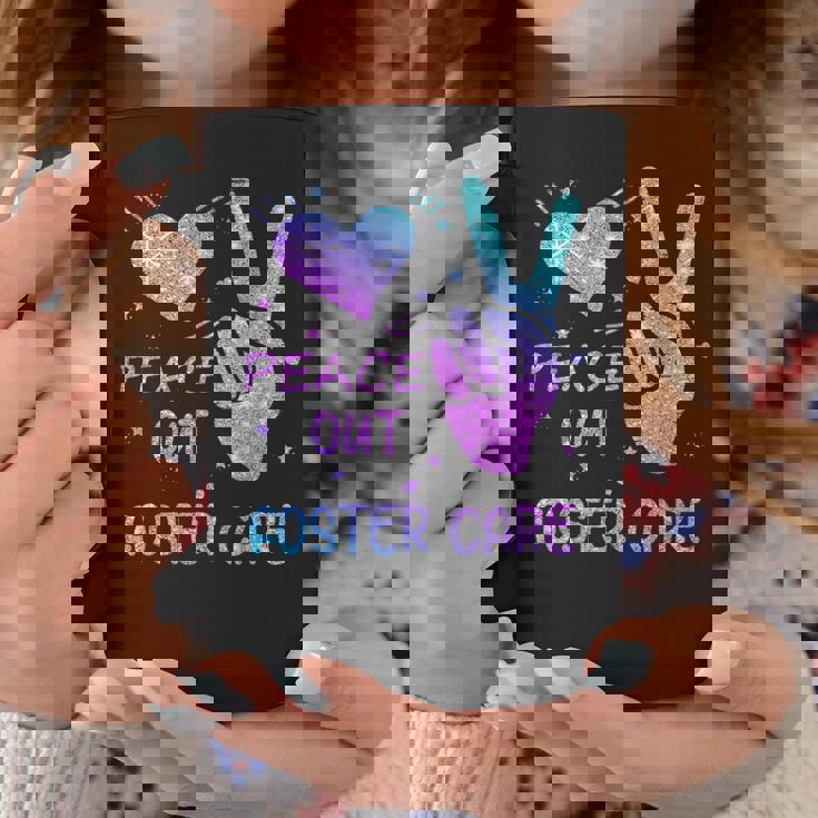 Peace Out フォスターケア 養子縁組 ごっちゃの日 2023 コーヒーマグ 面白い贈り物