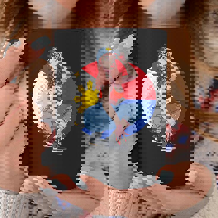 Pinay Girl フィリピン 強い フィリピン国旗 フィリピンプライド コーヒーマグ 面白い贈り物