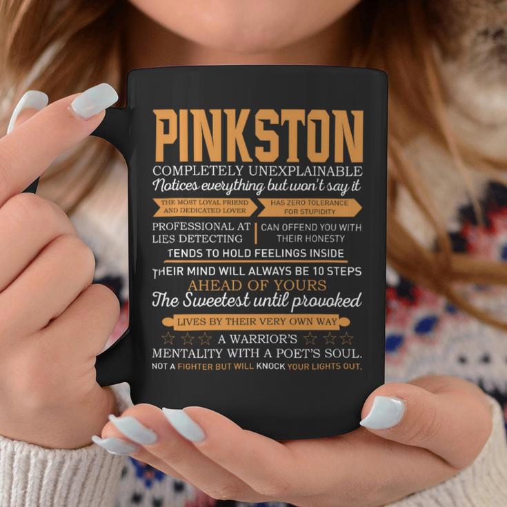 Pinkston Completely Unexplainable Notices Everything But Won’T Say It Name Coffee Mug Funny Gifts