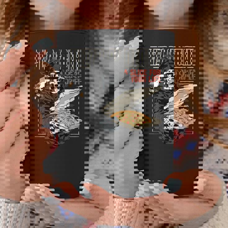 Pizza Of Death Pie Till I Die Grim Reaper Pizza Love コーヒーマグ 面白い贈り物