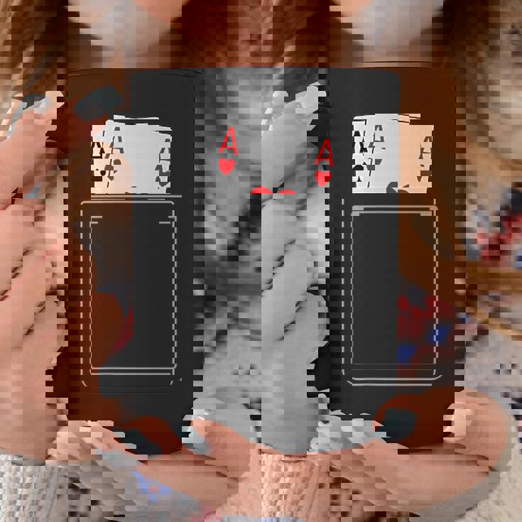 Pocket Aces Pokerpades & Heart 面白いポーカー ギフト コーヒーマグ 面白い贈り物