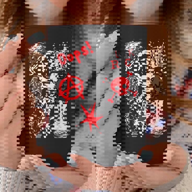 Punk's Not Dead ブラック&レッド コーヒーマグ 面白い贈り物