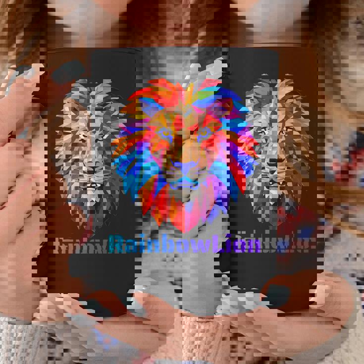 Rainbow Lion レインボー ライオン かっこいい おしゃれ コーヒーマグ 面白い贈り物