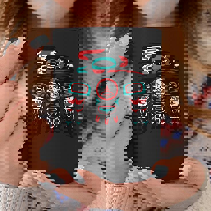 Raven ネイティブアメリカン プライド ハイダ トリンギット トーテム コーヒーマグ 面白い贈り物