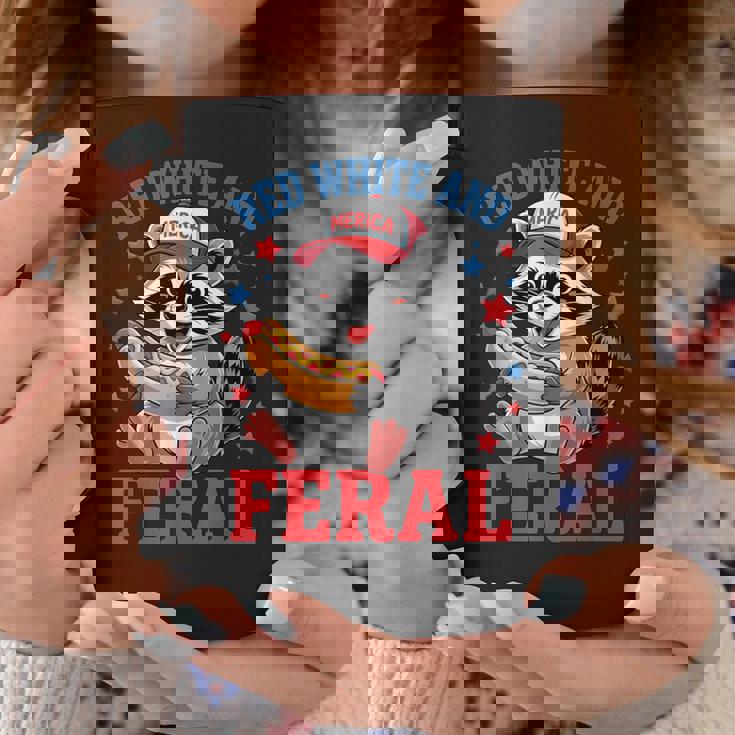 Red And Feral 4Th Of July ユーモア キッズ アメリカ コーヒーマグ 面白い贈り物