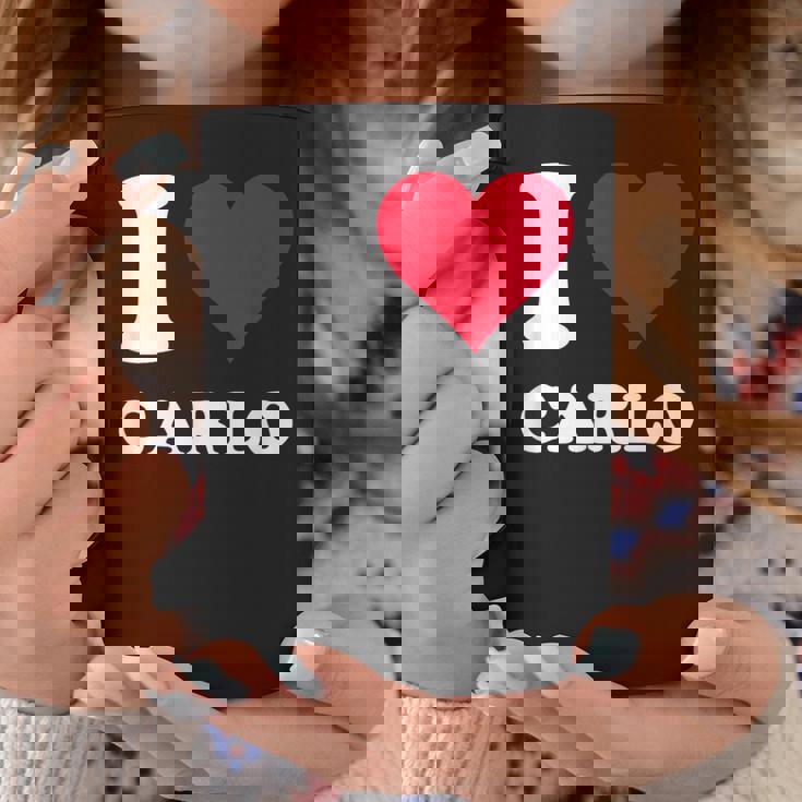 Red Heart I Love Carlo コーヒーマグ 面白い贈り物