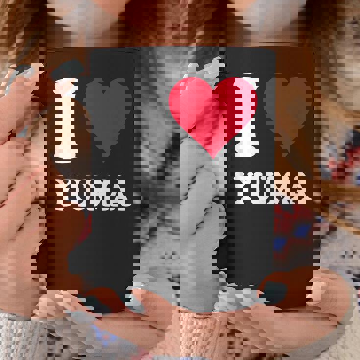 Red Heart I Love Yuma コーヒーマグ 面白い贈り物