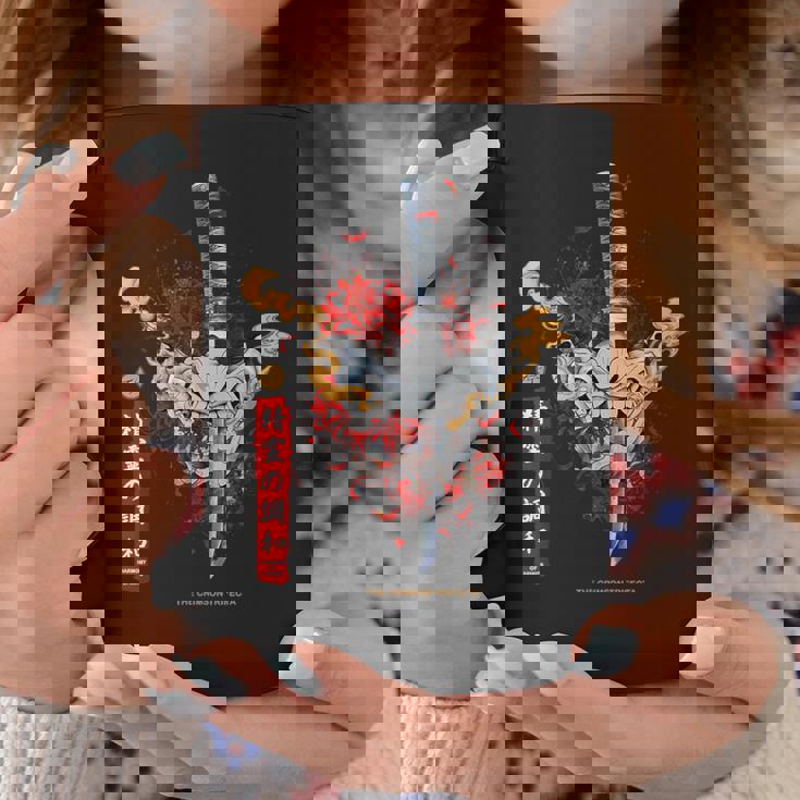 Redpider Lily And Japanese Anime Retro Oniamurai Mask コーヒーマグ 面白い贈り物