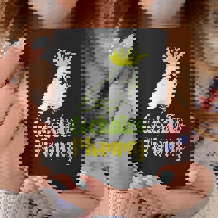 Retro Cockatoo Mother Mom Cockatoo Mommy Cockatiel コーヒーマグ 面白い贈り物