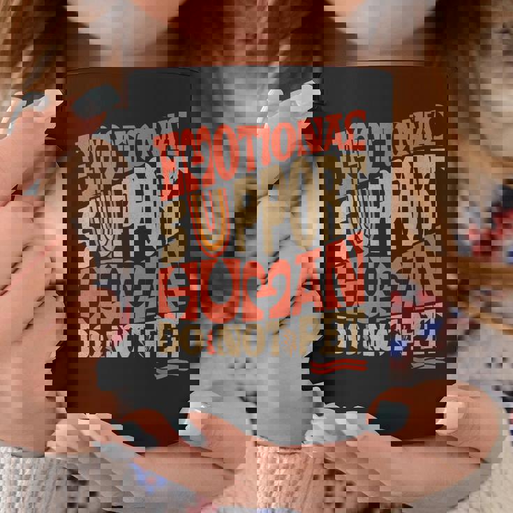 Retro Do Not Pet Emotionalupport Human Groovy コーヒーマグ 面白い贈り物