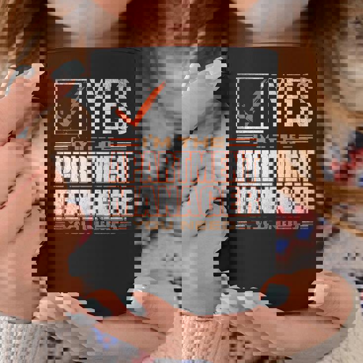 Retro Profession I'm The Apartment Manager コーヒーマグ 面白い贈り物