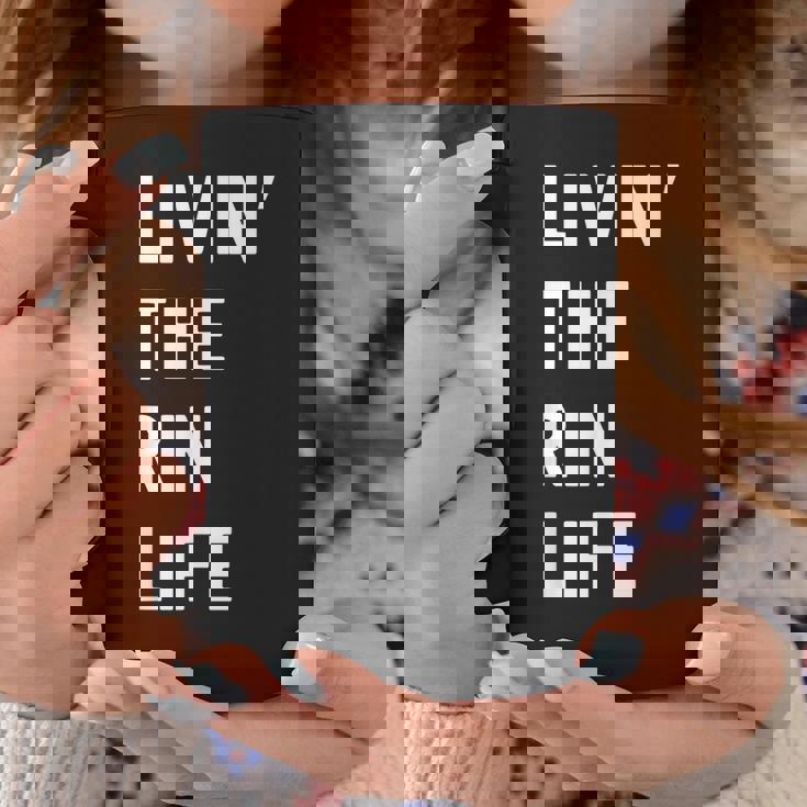 Rin の人生を生きている Rin コーヒーマグ 面白い贈り物