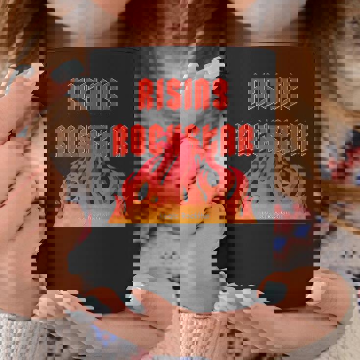 Rising Rockstar Fire Rocker Music Fun ロジックロックスター フェスティバル コーヒーマグ 面白い贈り物