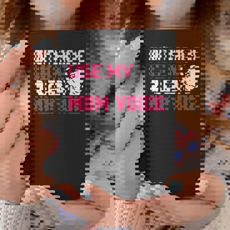 Rugby Don't Make Me Use My Rugby Momボイス。 長袖tシャツ コーヒーマグ 面白い贈り物