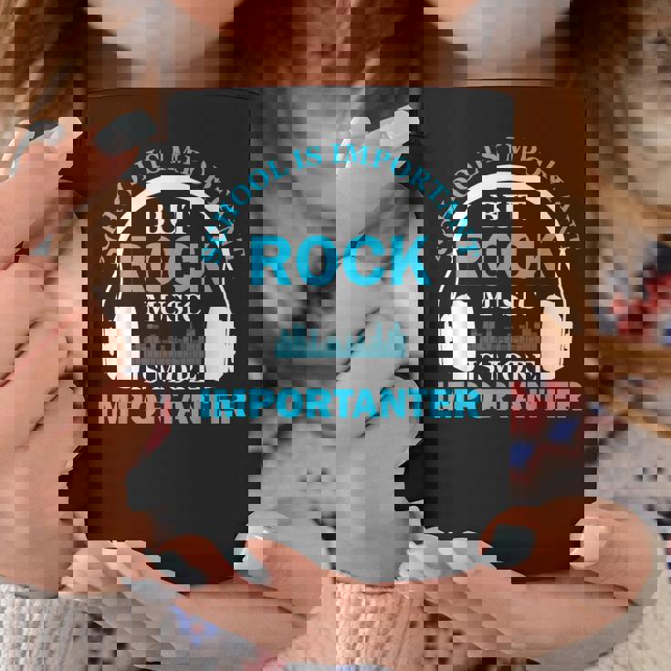 School Is Important But Rock Music Is More Importanter コーヒーマグ 面白い贈り物