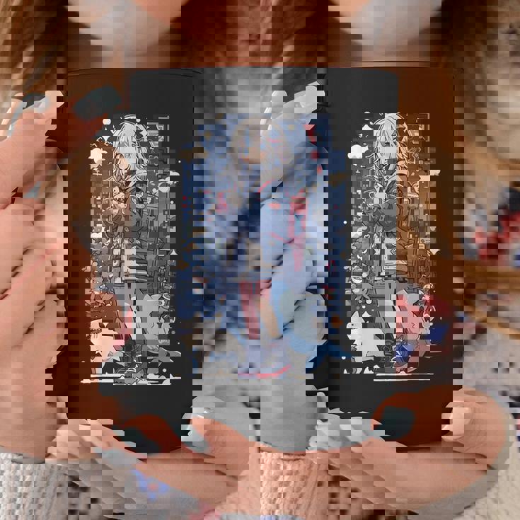 Shark Waifu 東京アニメ ワイフガール かわいい カワイイ 漫画 レトロ コーヒーマグ 面白い贈り物