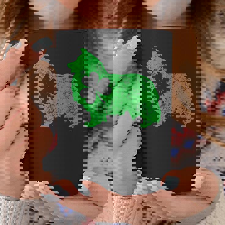 Shetlandheepdog シェルティ セントパトリックデー メンズ シャムロックドッグ コーヒーマグ 面白い贈り物