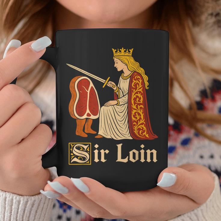 Sir Loin Sirloin Knight Pun Meme Coffee Mug | Mazezy