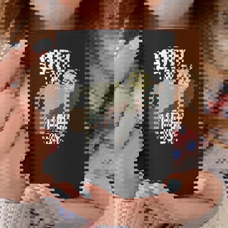 Sorry I Can't I'mery Busy ナマケモノ 遅刻魔 おはようございます。ホームオフィス コーヒーマグ 面白い贈り物