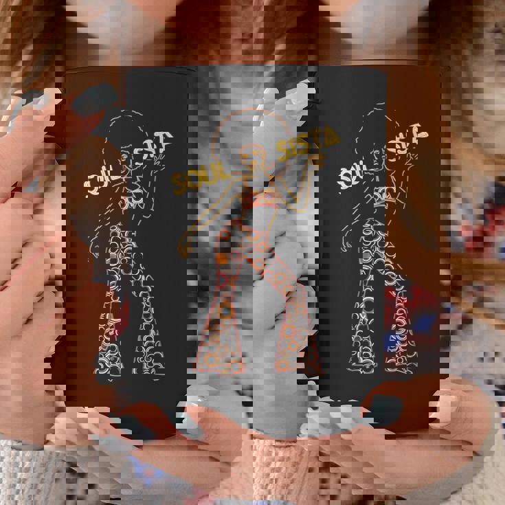 Soulista 70年代 ソウルミュージック レトロ ディスコ ブラック ファンク アフロガール コーヒーマグ 面白い贈り物