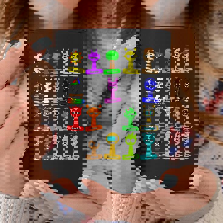 Sprunki All Here With Names For Boys And Girls Birthday コーヒーマグ 面白い贈り物