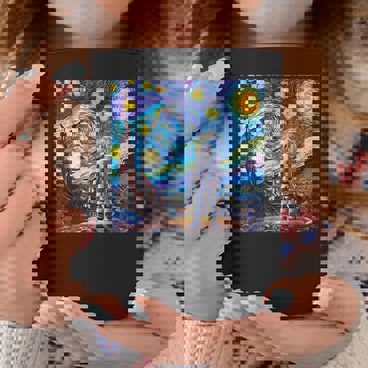 Starry Night Renditionincentan Gogh Astronaut コーヒーマグ 面白い贈り物