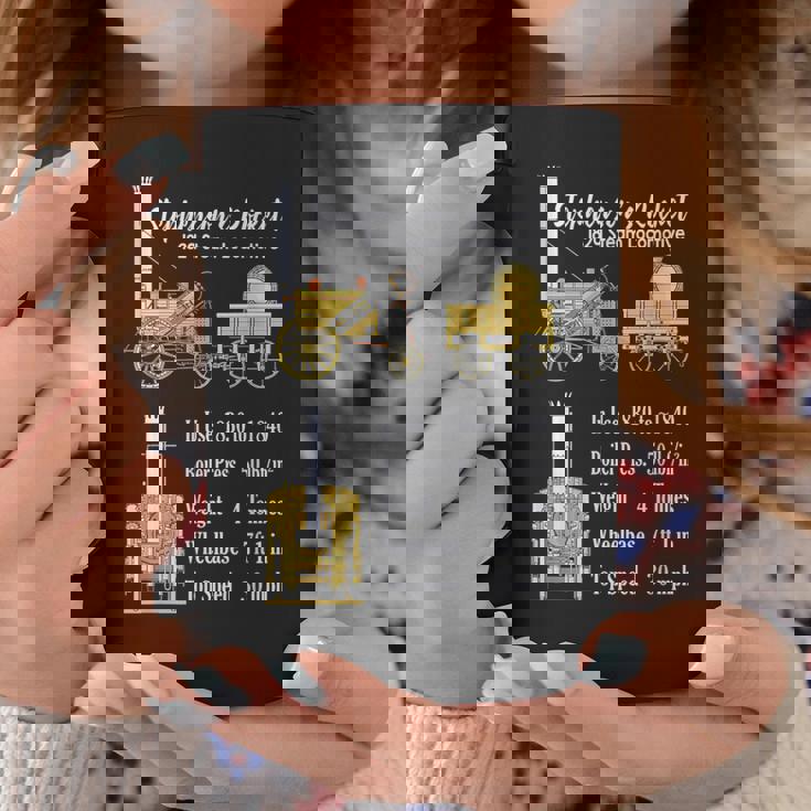 Stephenson のロケット蒸気機関車の機関車図 コーヒーマグ 面白い贈り物