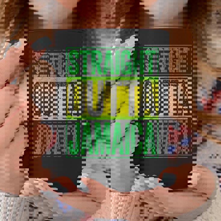 Straight Outta Jamaica ジャマイカ カリビアン レトロ レゲエ パーティー コーヒーマグ 面白い贈り物