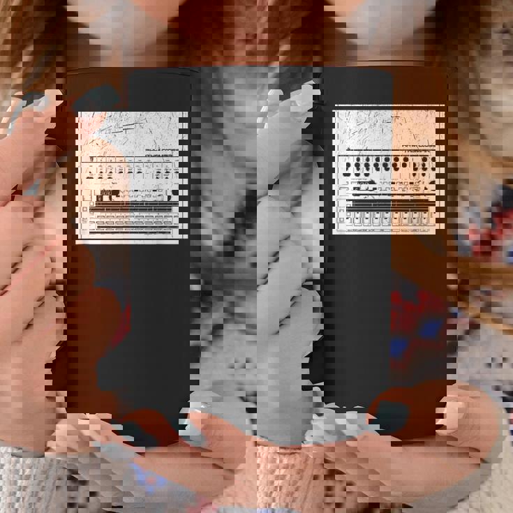 Synthesizer アナログシンセドラムマシン コンピューターヴィンテージオタク コーヒーマグ 面白い贈り物