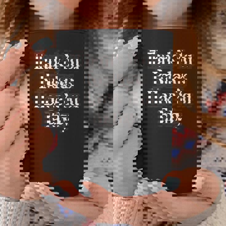 Thank You Rockers I Love You Baby コーヒーマグ 面白い贈り物