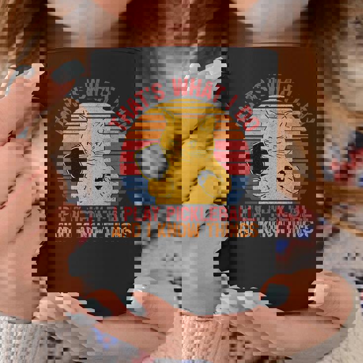 That's What I Do Cat Lovers パドルボールプレーヤー ピックルボール コーヒーマグ 面白い贈り物