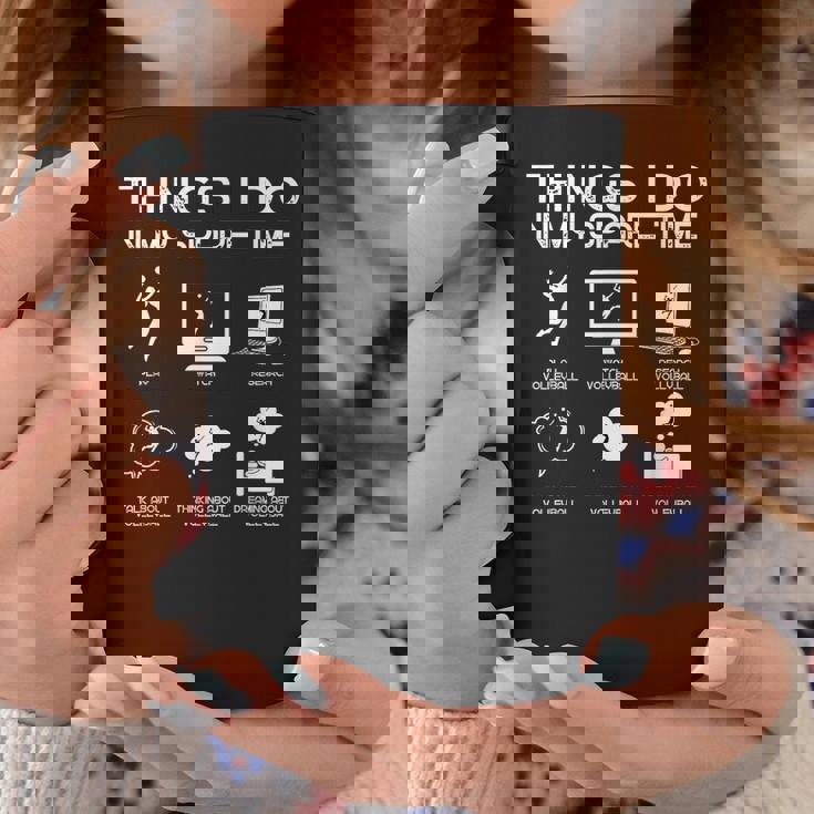 Things I Do In Mypare Time 面白いバレーボール愛好家 コーヒーマグ 面白い贈り物