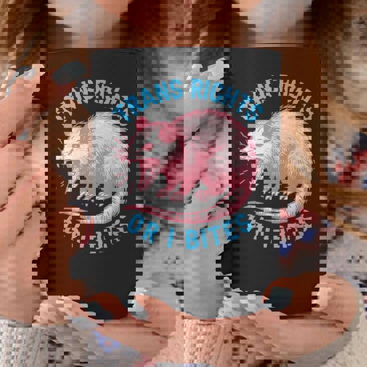 Trans Rights Or I Bites Possum Support Feminist Lgbtq Coffee Mug Personalized Gifts