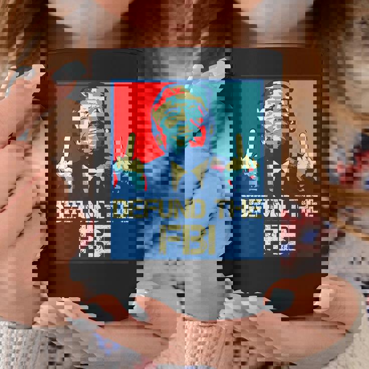Trump Defund The Fbi ビンテージ プロトランプ 2024 愛国的 コーヒーマグ 面白い贈り物