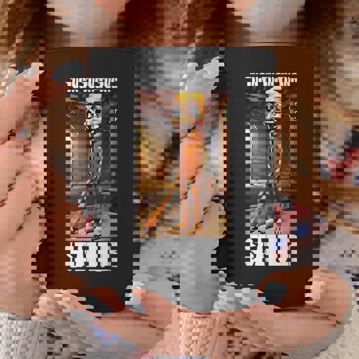 Tung Tung Tungahur Italian Brainrot Meme コーヒーマグ 面白い贈り物